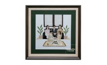 กรอบรูปผ้าปักพิธีงานแต่งงาน